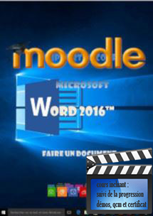 cours moodle Word 2016, faire un document