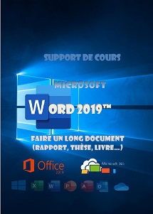 (imagepour) support de cours Word 2019, Le long document