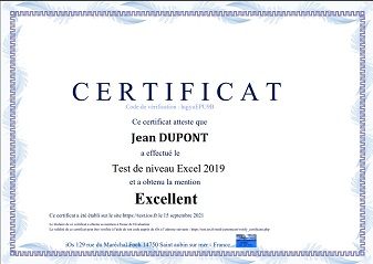 qcm Excel 2019