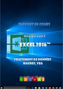 cours Excel 2016 traitement de données...