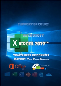 support de cours Excel 2019 traitement donnees, si, macros,VBA