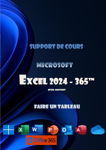 (imagepour) support de cours Excel 2024 initiation