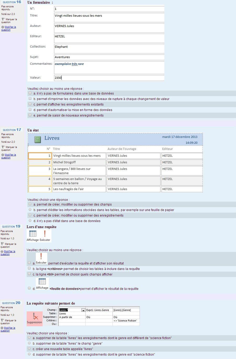 Qcm Access 2013