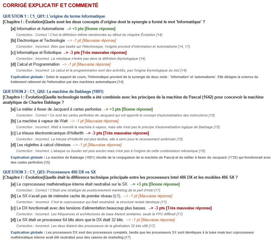 Test de niveau Maintenance Informatique QCM