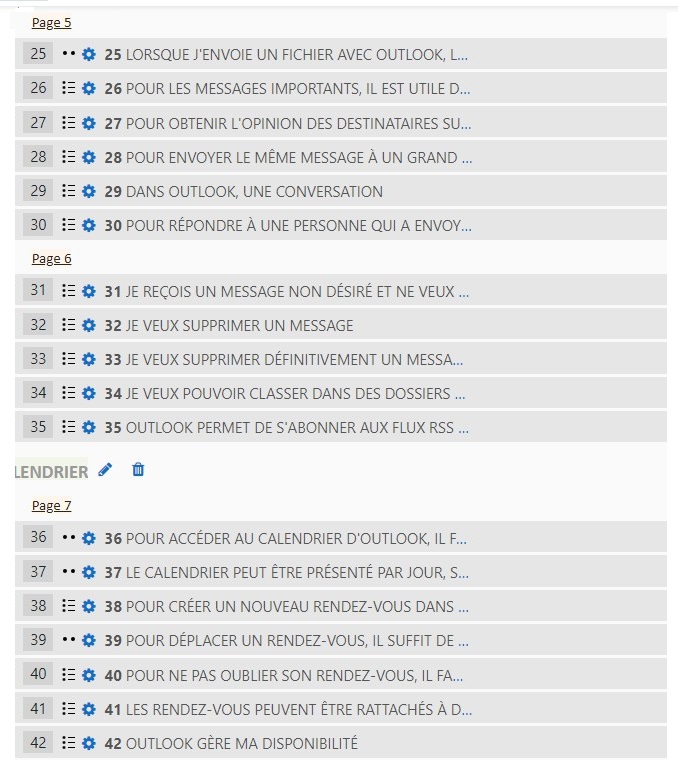 Evaluation des connaissances moodle outlook 2019 Evaluation des connaissances moodle outlook 2019