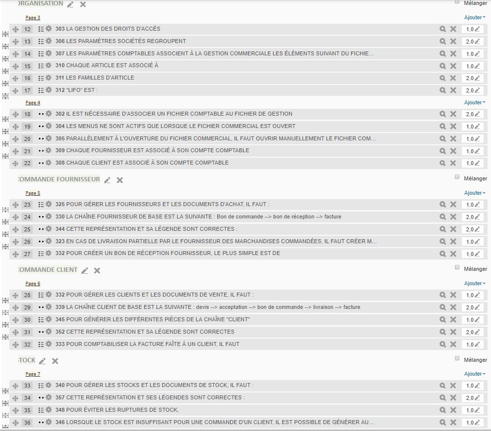 Qcm moodle Sage gestion commerciale i7 Qcm Sage compta i7