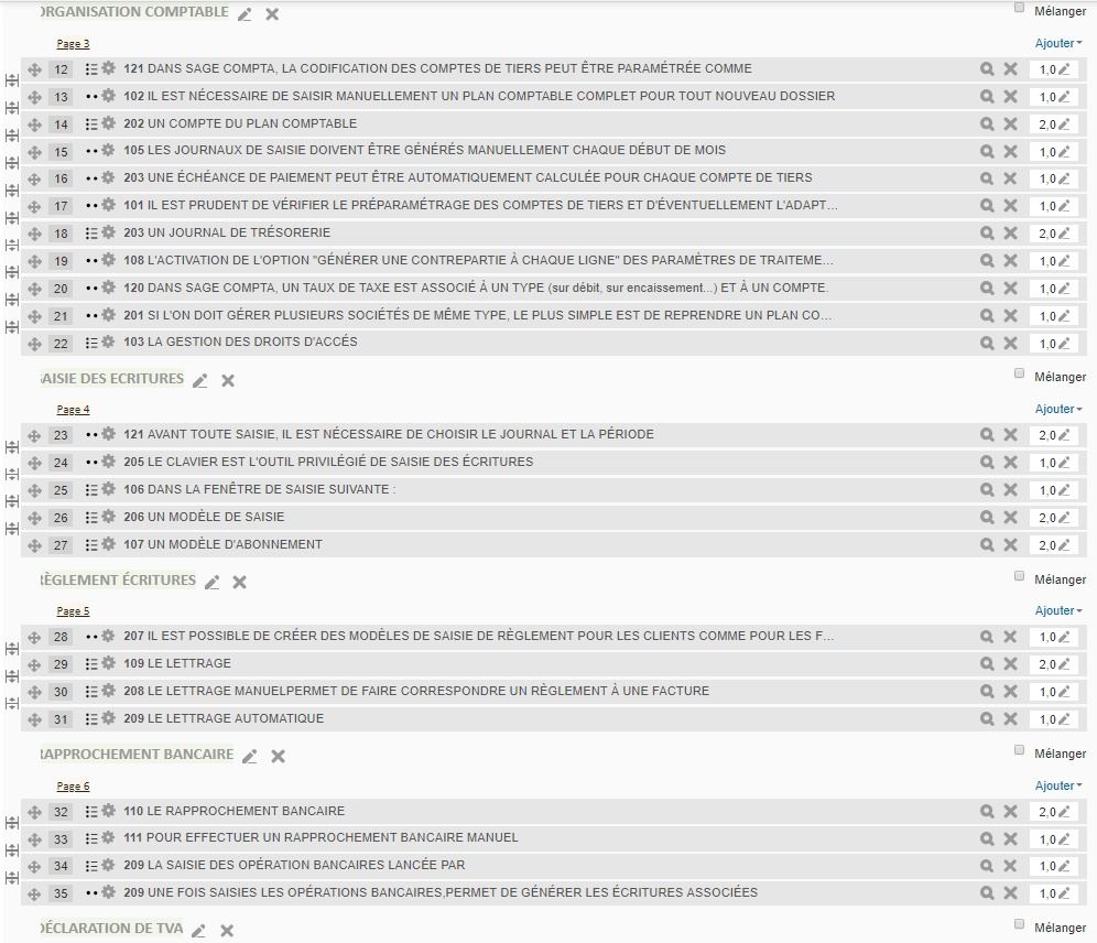 Qcm moodle Sage paie i7 v9 Qcm Sage paie i7