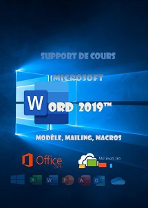 support de cours Word 2019, mailing, modele, macros